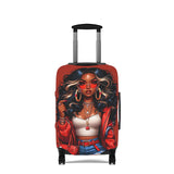 Bold Black Woman Luggage Cover — Red Fashionista Travel Protector