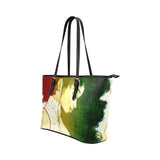 Africa Leather Tote Bag/Small