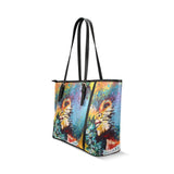Unrestrained Afro Large Leather Tote Bag